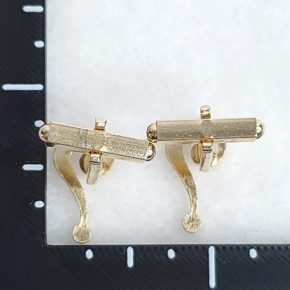 Vintage Question Mark Cufflinks Gold Tone